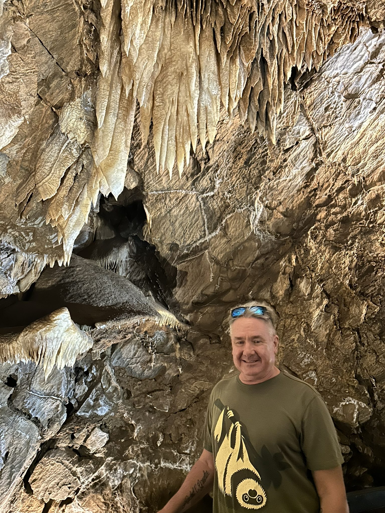 Stalactite formation at Black Chasm