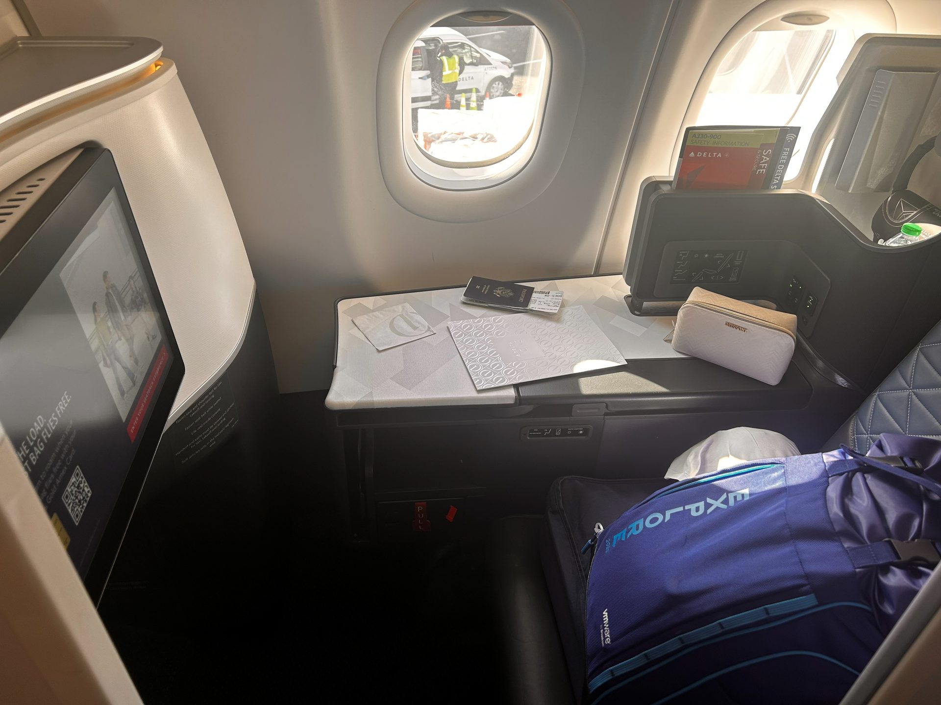 Delta One private suite at departure